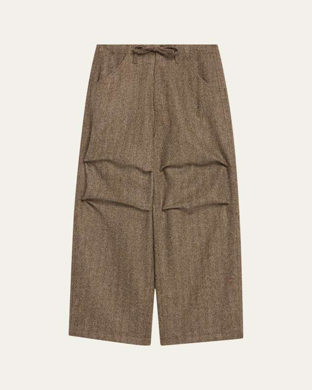 Vit Herringbone Drawstring Pants